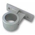 Black Cast Aluminum Mounting Bracket for 3" Diameter Pole